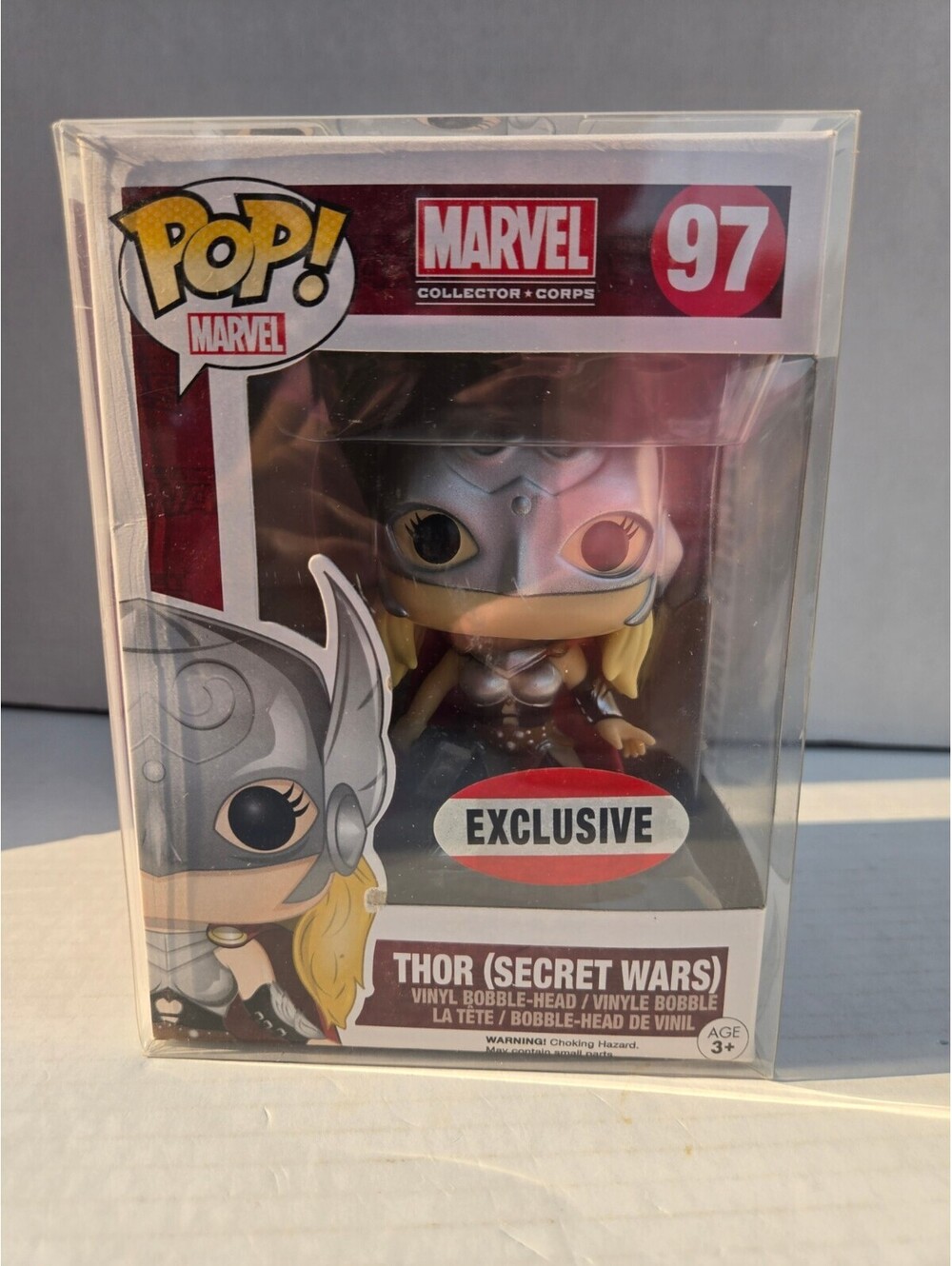Funko Pop Marvel Thor (Secret Wars) #97 Exclusive Vaulted In plastic
